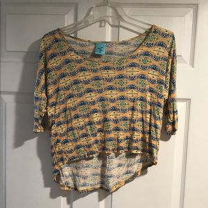 Multi color cropped top